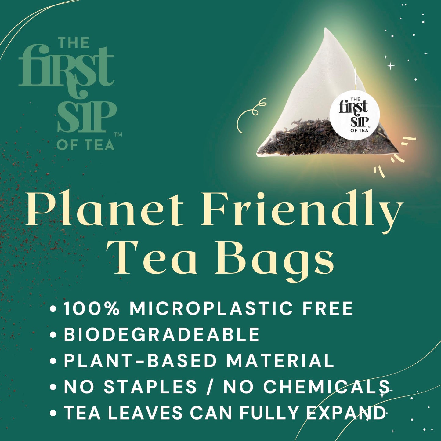The Spice Hut Almond Chocolate Green Tea Pyramid Sachet Bags, Caffeinated, 16 Count Box