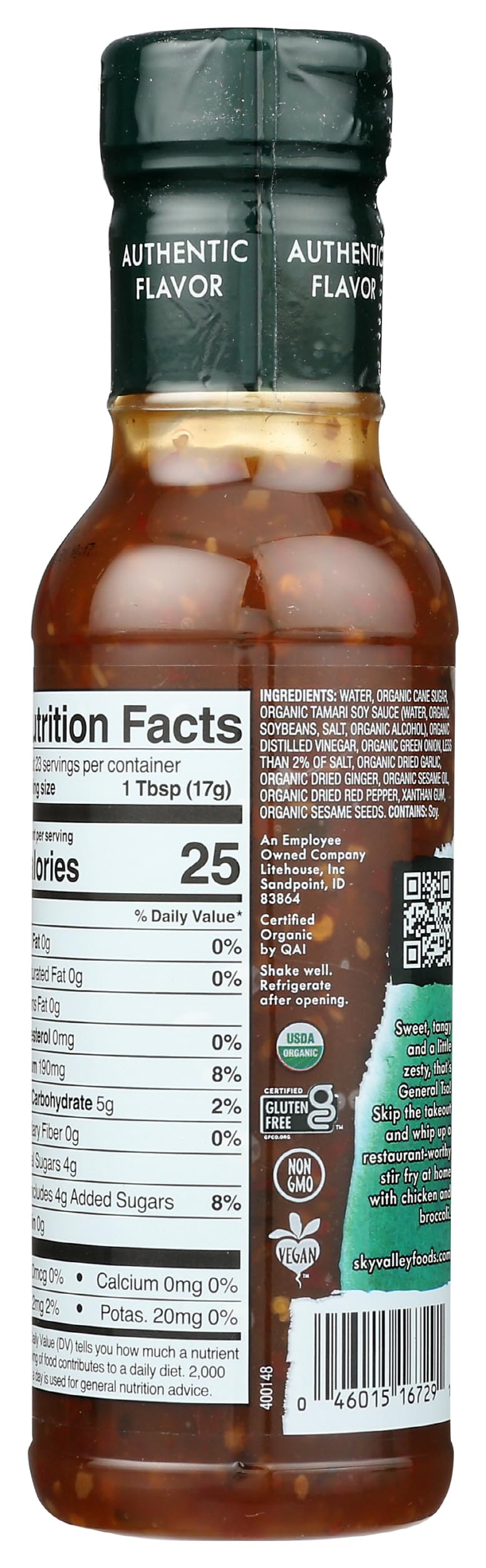 Sky Valley Organic General Tso Sauce 14 Oz
