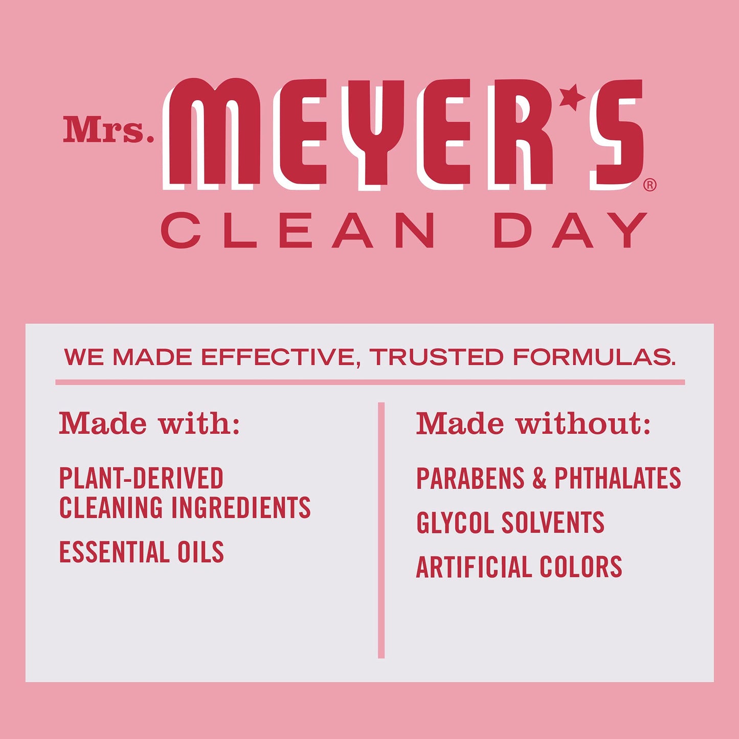 Mrs. Meyers Clean Day Multi-Surface Cleaner Spray, Everyday Cleaning Solution For Countertops, Floors, Walls And More, Peppermin