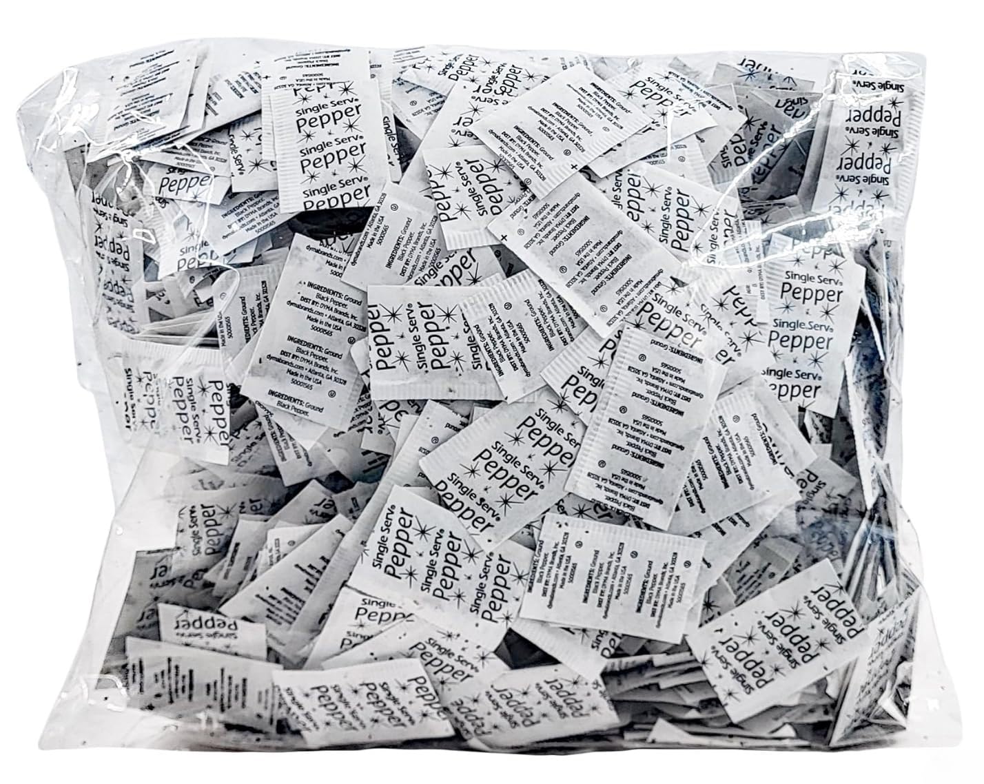 Gourmet Single Serve Packets | (1000 Count, Ground Black Pepper)