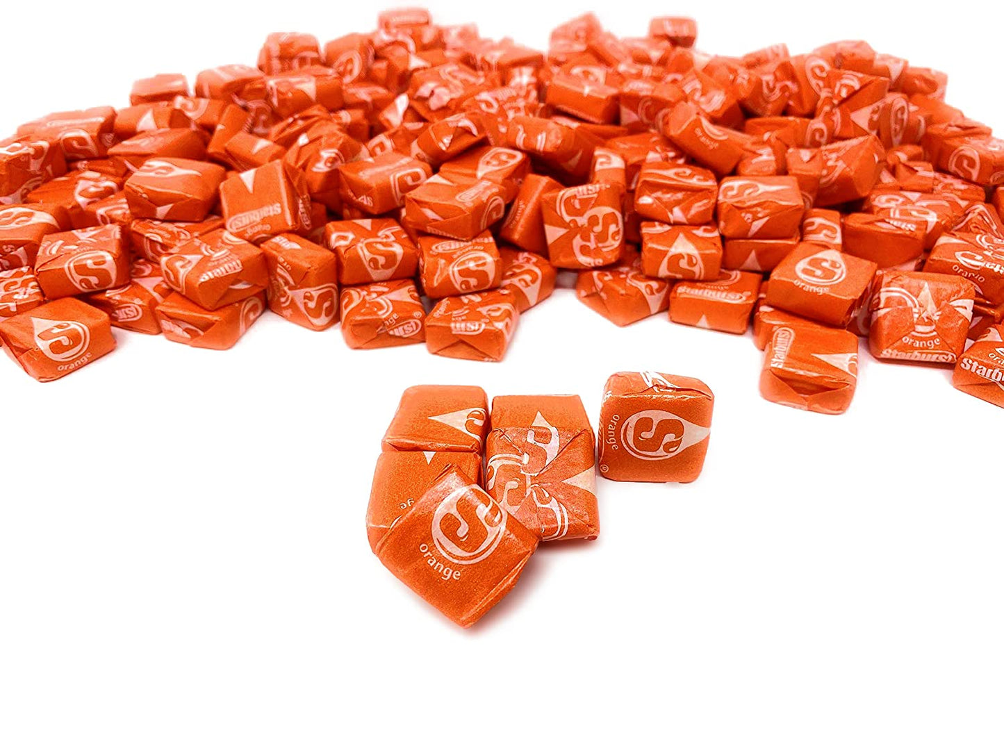 Holiday Special Starburst Orange Chewy Candy - 1.5 Lbs - All Orange Starburst Fruit Chews - Single Flavor Soft Candy Assortment