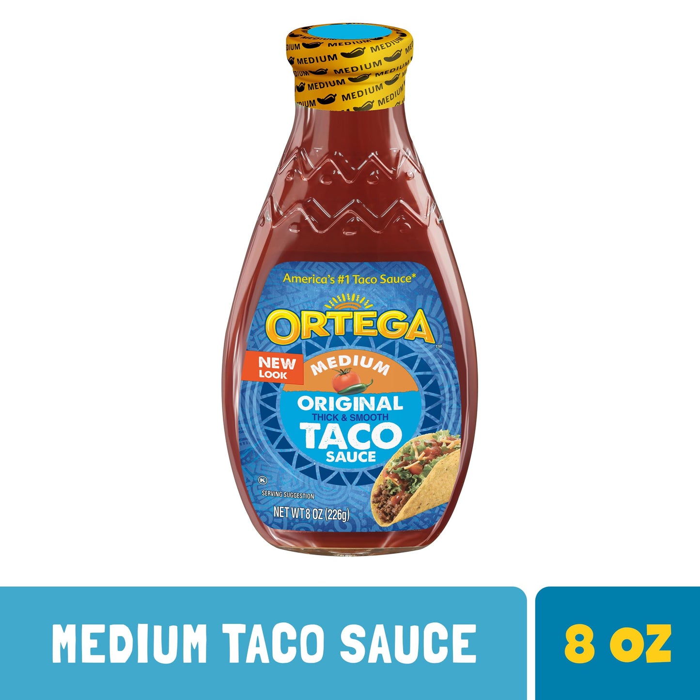 Ortega Original Taco Sauce, Medium, 8 Ounce