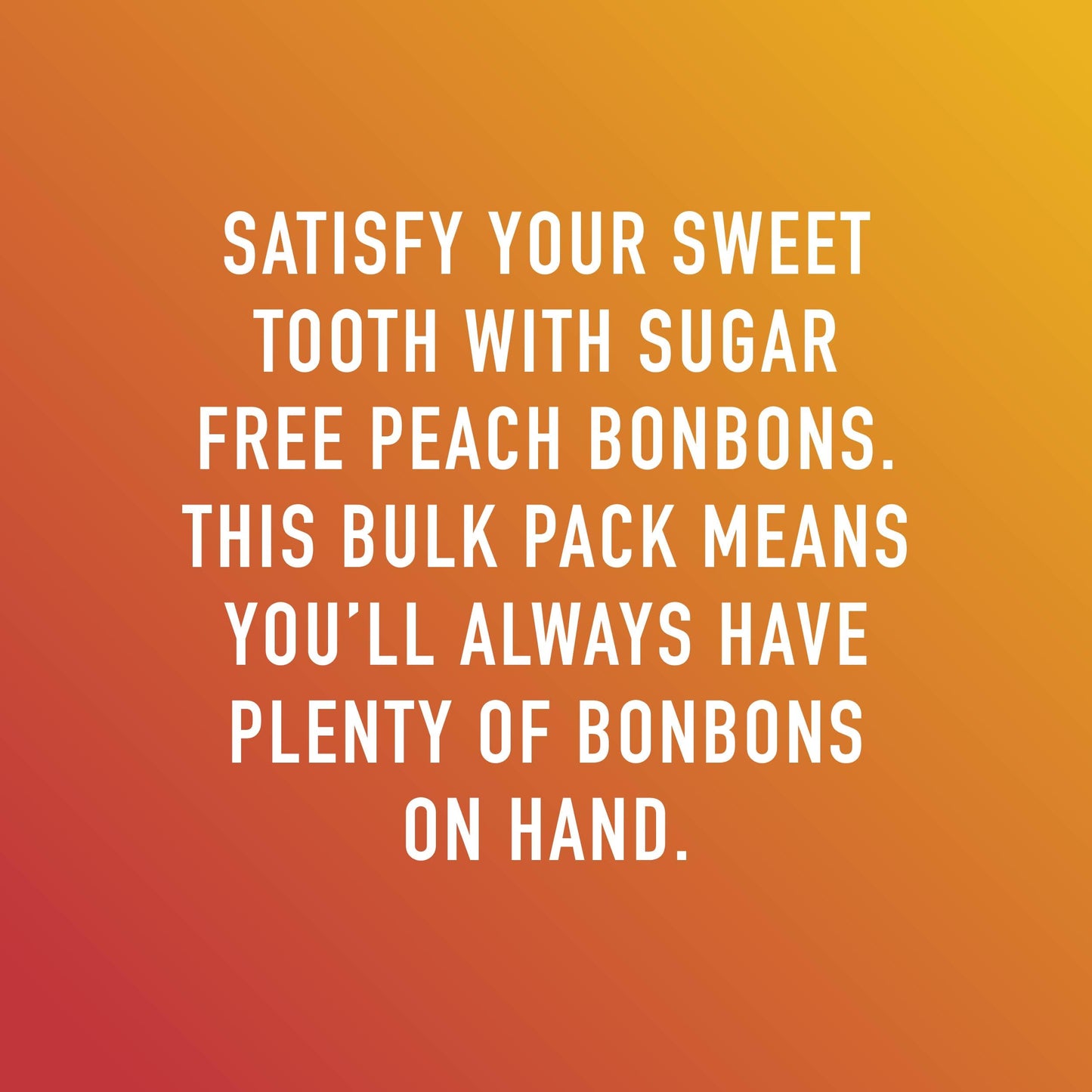 Swiss Imports Sugar Free Bonbons Hard Candy Drops, Peach, 100 Individually Wrapped Pieces, 250G/8.8Oz