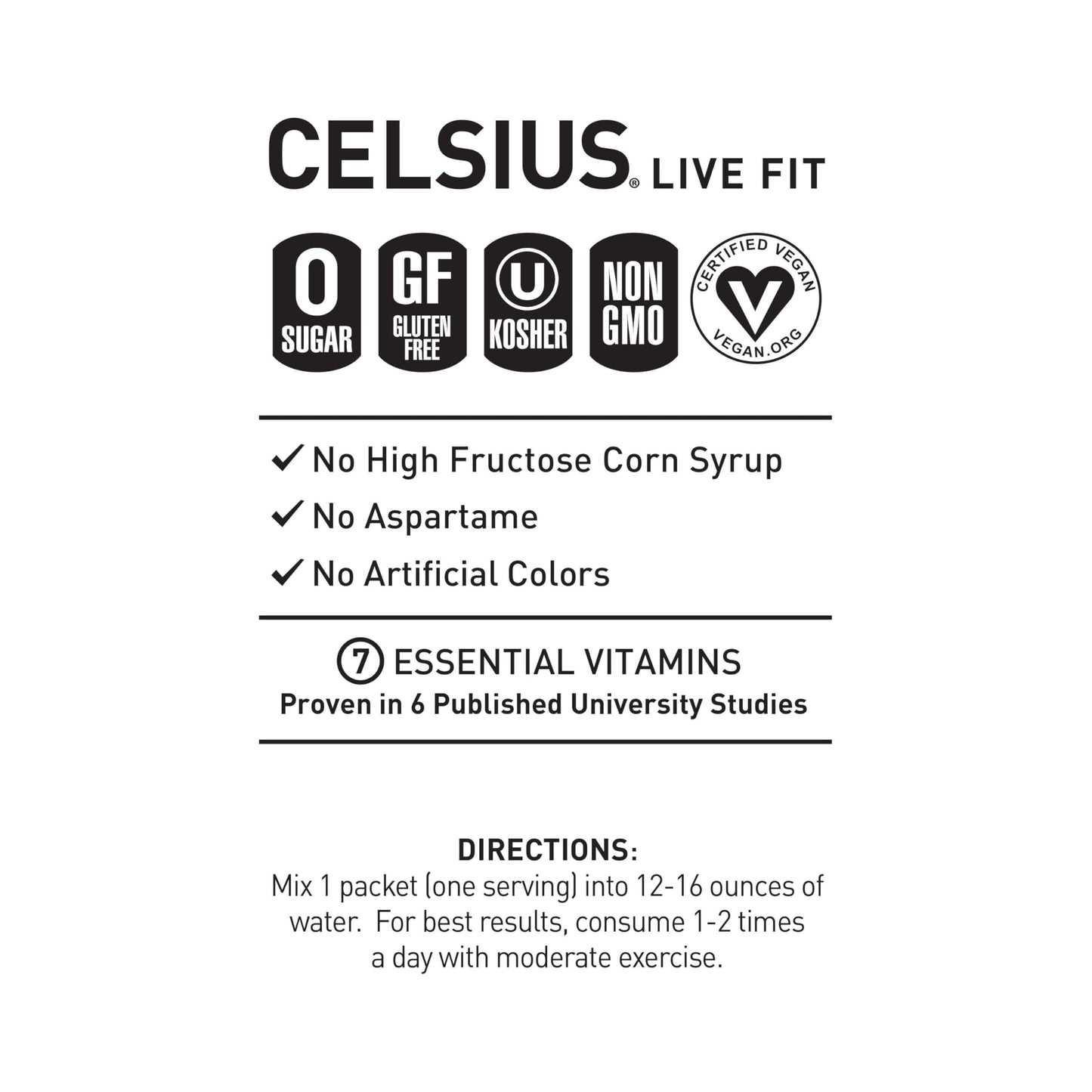 CELSIUS On-the-Go Powder Sticks Blueberry Lemonade, 14 Count, Essential Energy, 2.6 Oz per Pack