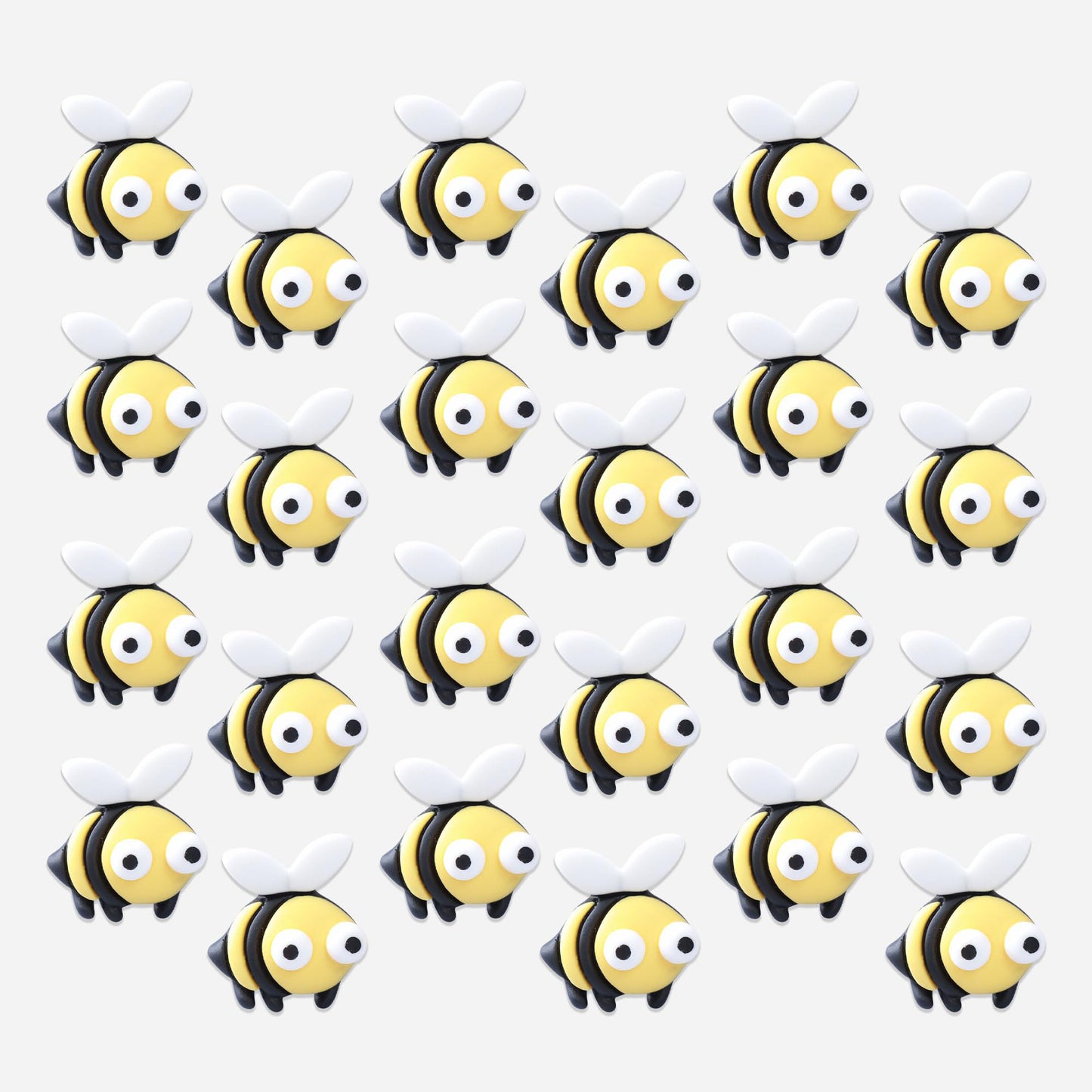 Gyufise 24Pcs Bumble Bee Cupcake Toppers Little Figurine Bee Cupcake Picks Oh Babee Cake Decorations For Bee Theme Baby Shower K