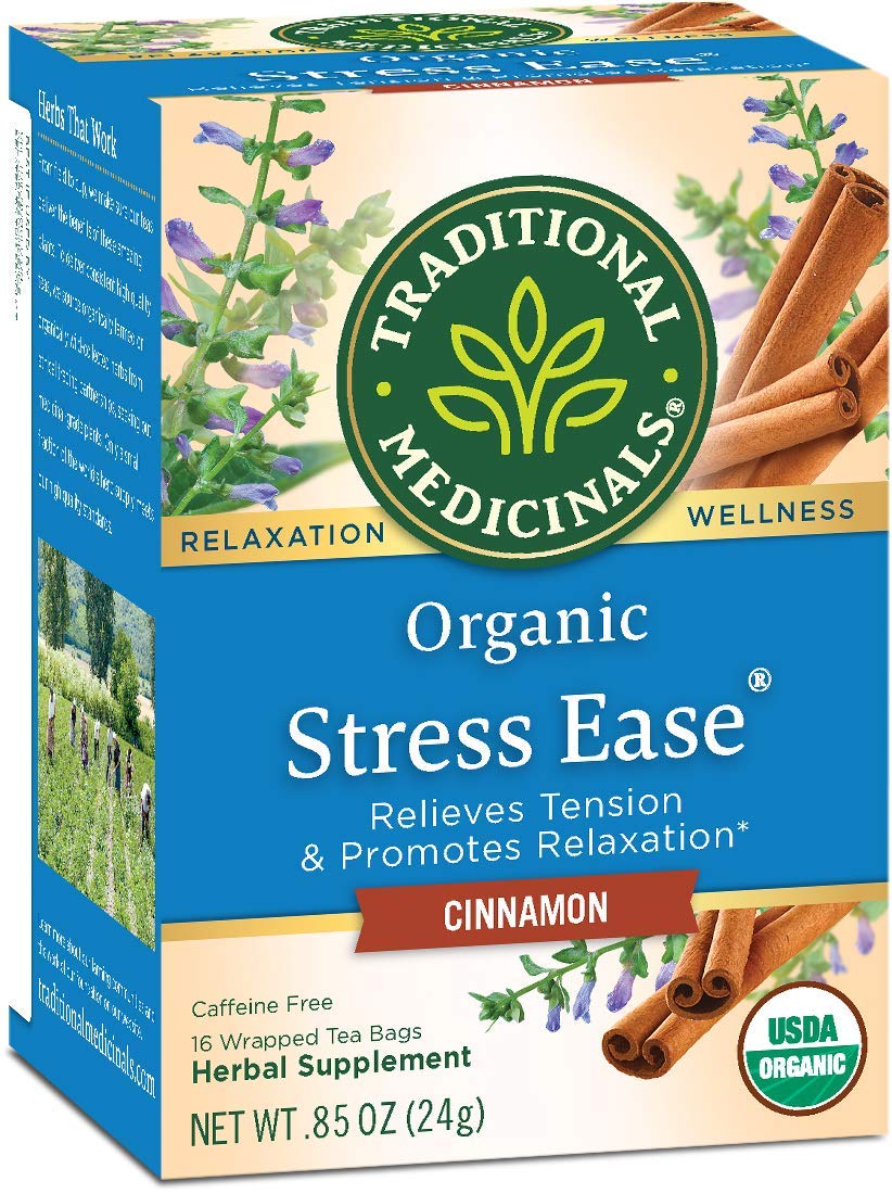 Traditional Medicinals Tea Cinnamon Stress Ease Organic, 16 Count