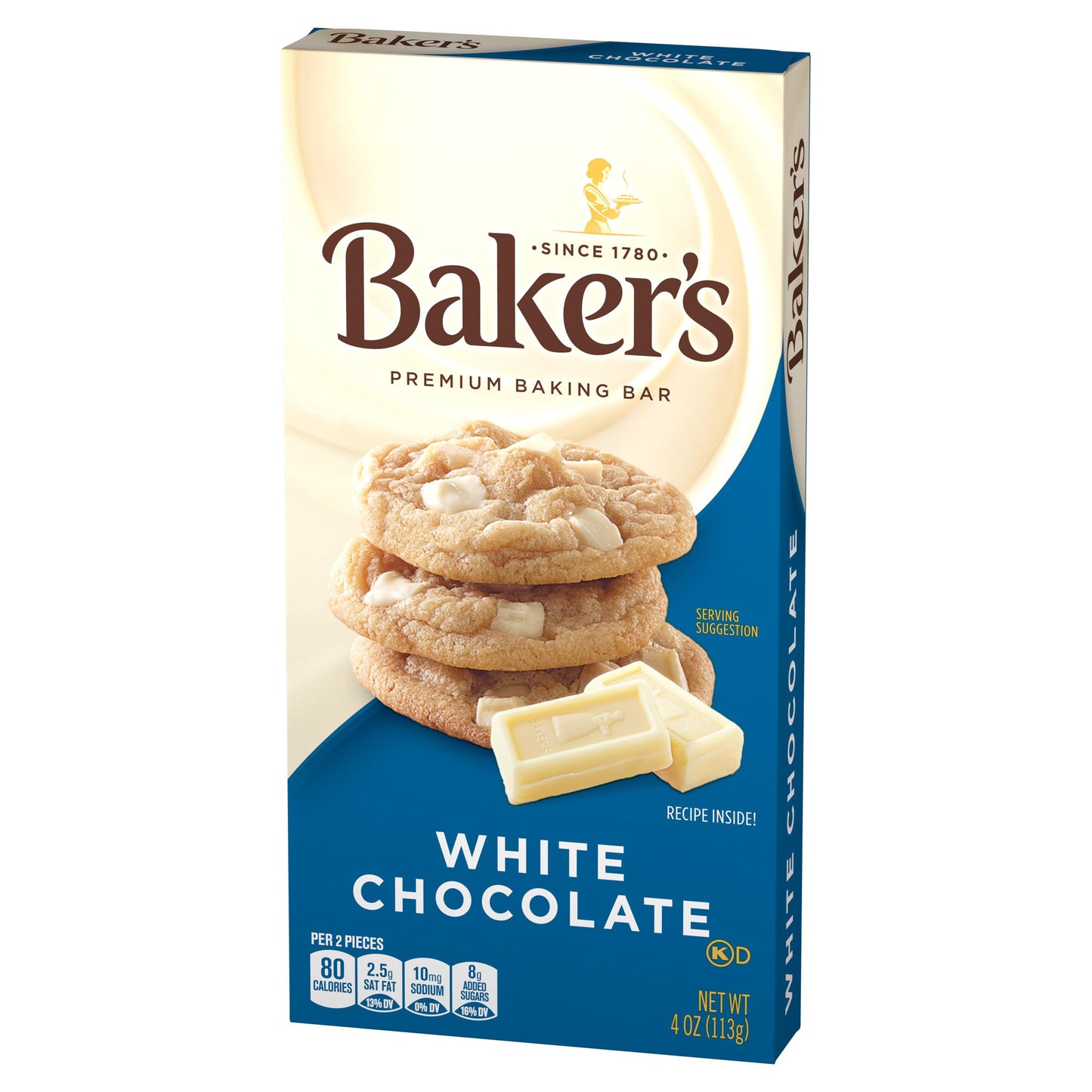 Bakers  enhanced White Chocolate Baking Bar (4 oz Box)
