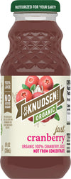 R.W. Knudsen Organic Just Cranberry Juice, 8 fl oz (12 Pack)