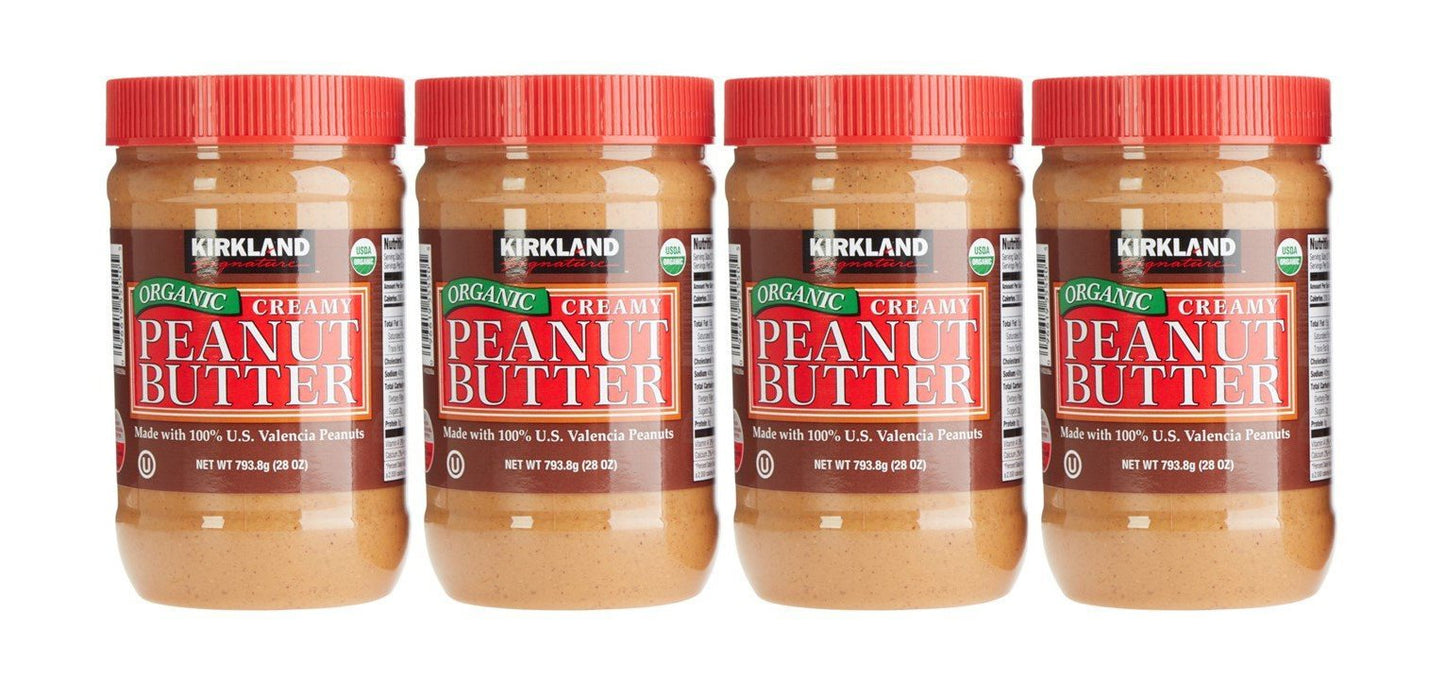Kirkland Signature Organic Peanut Butter, 28 Oz, 2-Count (2 Pack)