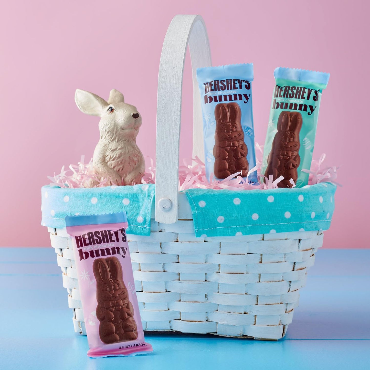 Hershey'S Milk Chocolate Bunnies, Easter Candy Packs, 1.2 Oz (6 Count)