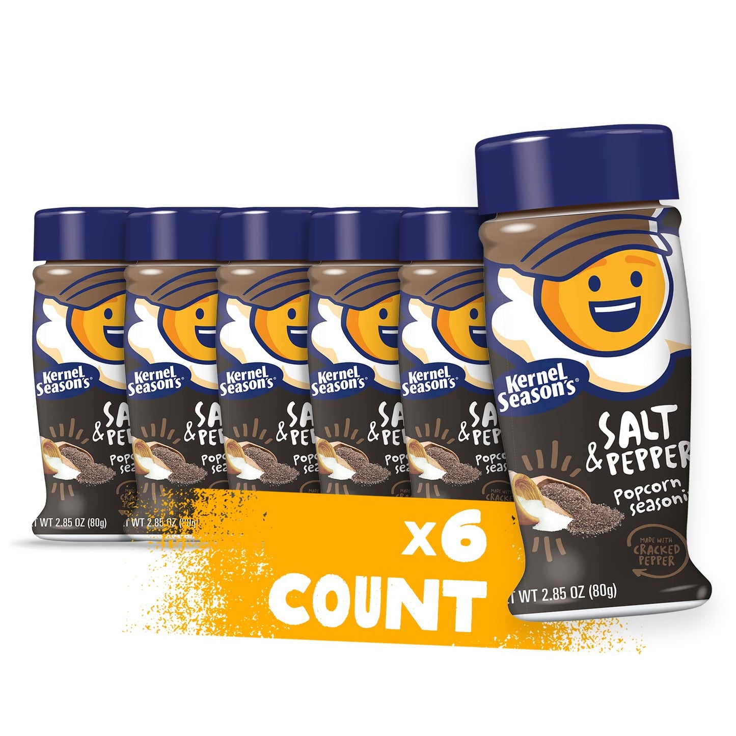 Kernel Season'S Popcorn Seasoning, Salt & Pepper, 2.85 Oz (Pack Of 6)