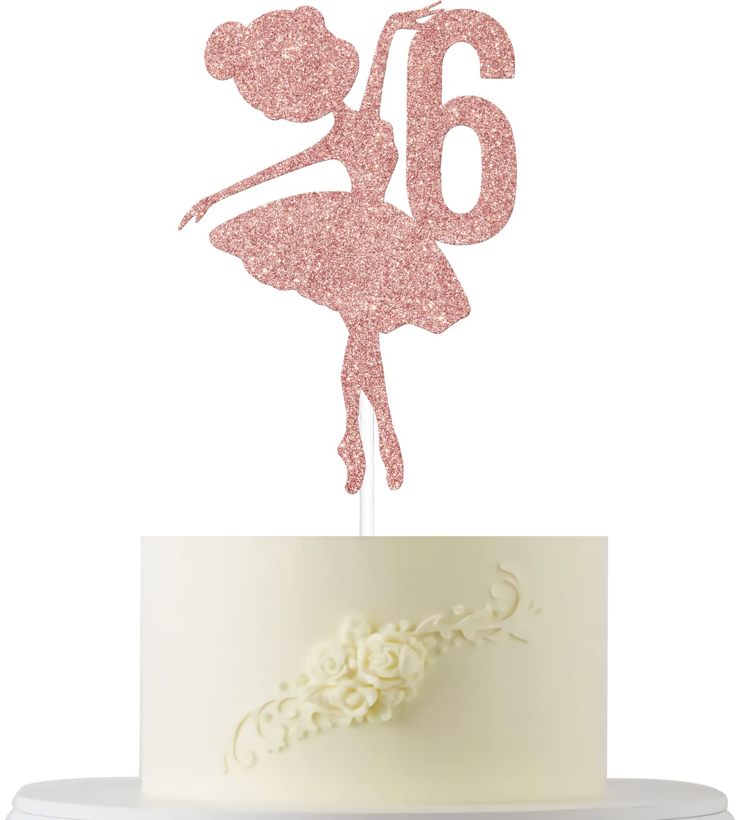 Ballerina 6Th Birthday Cake Topper, Ballerina One Cake Topper, 6Th Birthday Cake Topper, Ballerina Birthday Cake Decorations, Pr