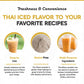 Fanale Premium Thai Iced Bubble Tea Flavoring Powder | Perfect For Baking, Smoothies, Desserts And Drinks | Instant Flavoring Po