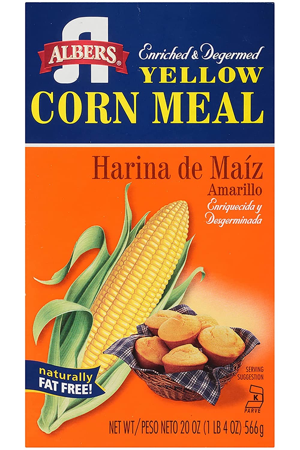 Albers Yellow Corn Meal, 20 oz (Pack of 4)