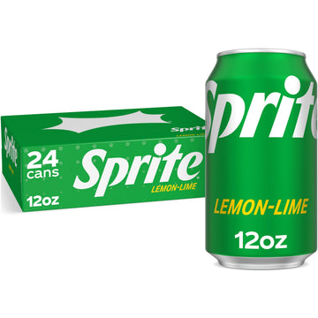 Sprite Soft Drink, 12 fl oz Cans, Pack of 24, Clear, Model 049000019384