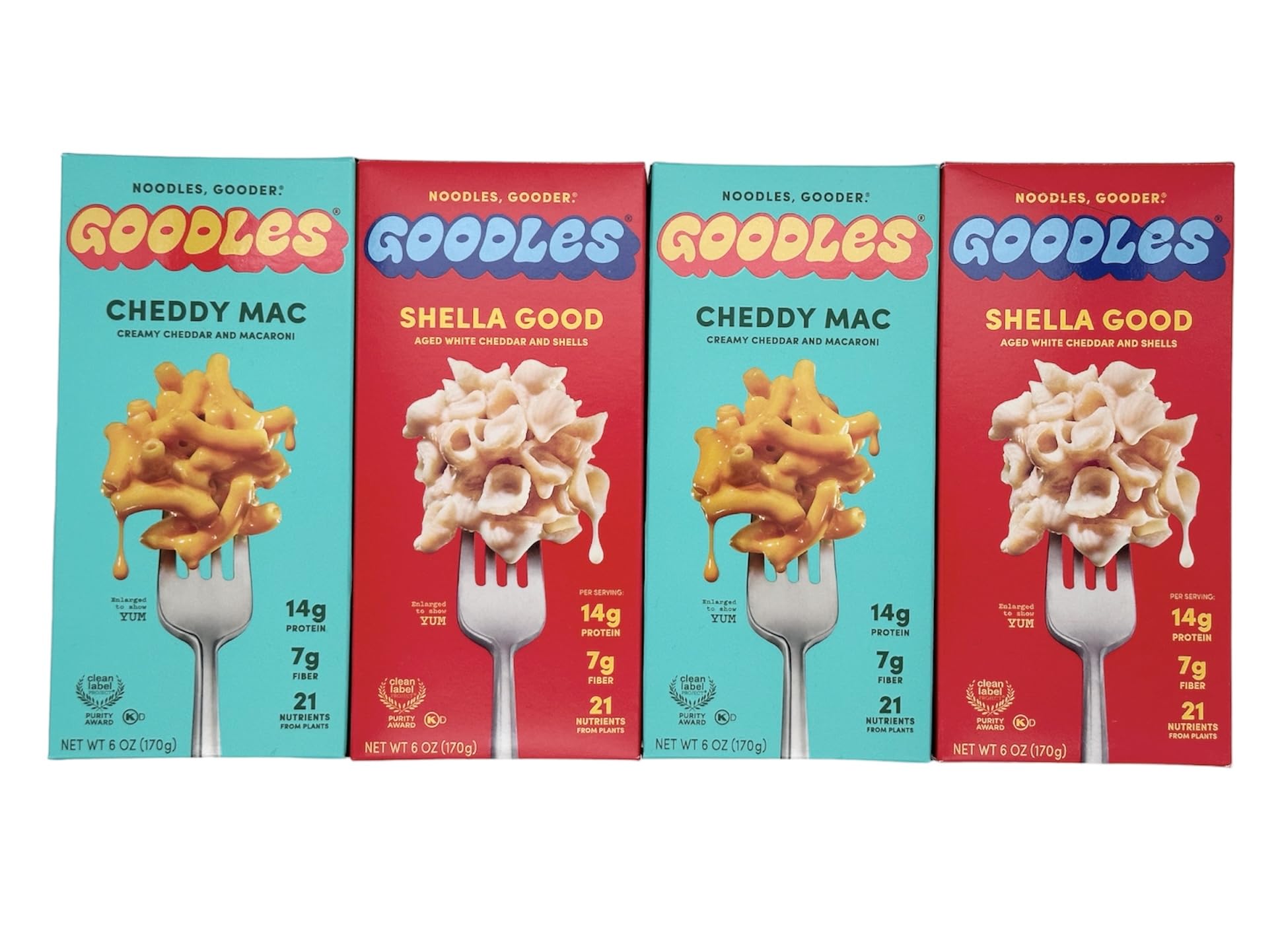 Generic Priv   Goodles Variety pack - Pack of 4 - Shella Good and Cheddy Mac 6.0 oz