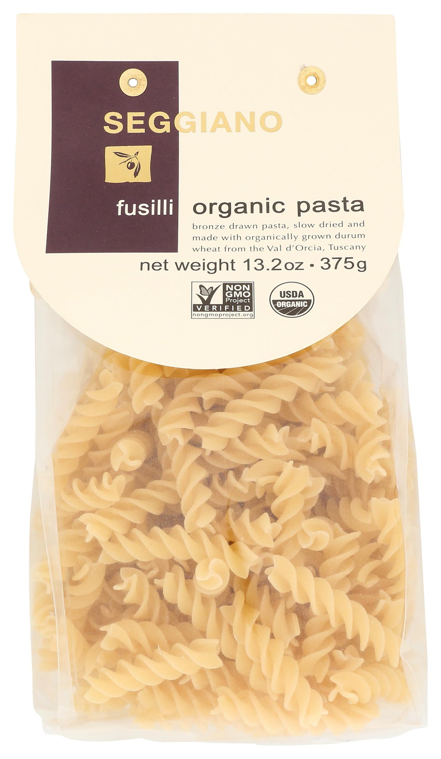 Seggiano, Pasta Fusilli Organic, 13.2 Ounce