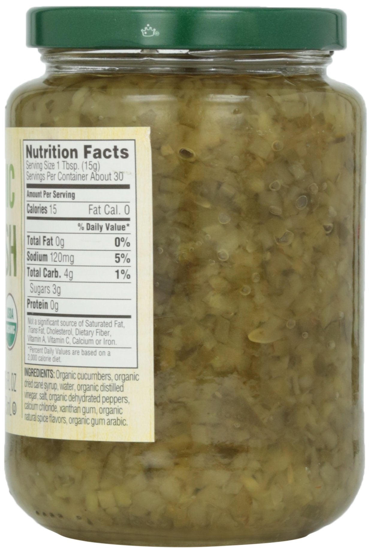 Woodstock, Sweet Relish, At Least 95% Organic, 16 Oz