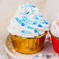 Sprinkles For Cake Decorating, Edible Blue Sprinkles Topper, Cookie Sprinkles For Cupcakes, Candy, Cream, Chocolate Cake Decorat