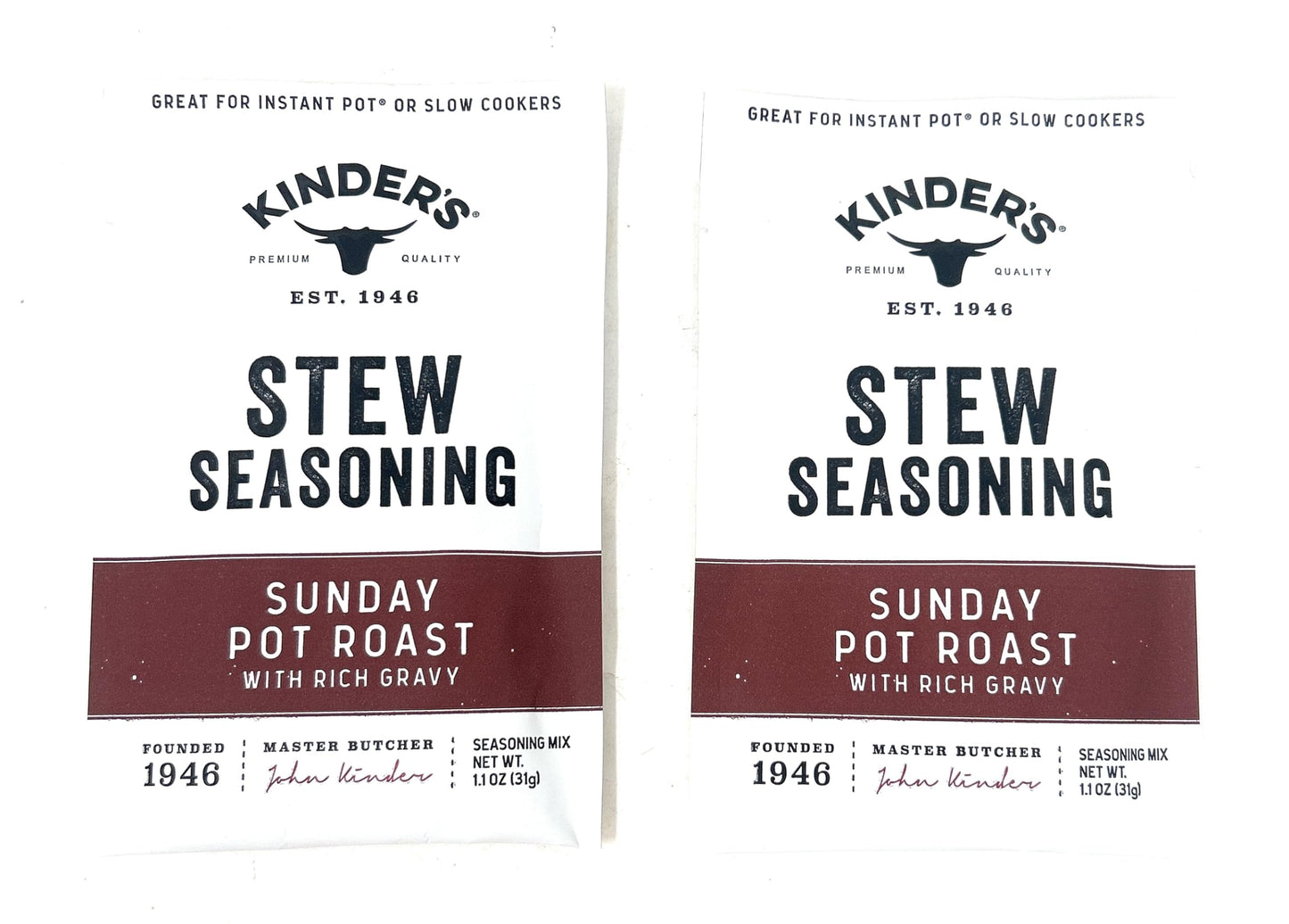 Kinders Seasoning Mixes 1oz - 2 packets (Stew Seasoning Pot Roast)