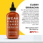 Weak Knees Curry Sriracha Hot Sauce, Infused with Aromatic Curry Spices, Bold Korean Gochujang Paste & Classic Sriracha, Made in