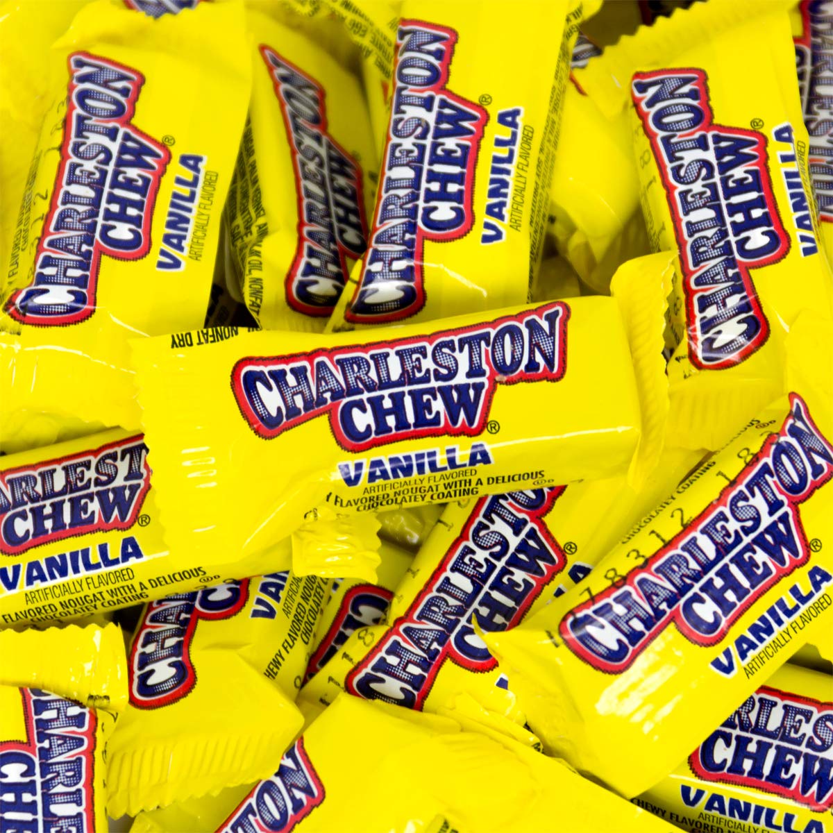 Charleston Chew Vanilla Flavor Candy Bars, 120 Count, 0.25 Oz Each, Brown