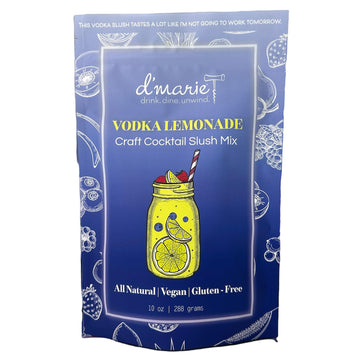 DMARIE Frozen Cocktail Drink Mix, Low Sugar Mixer, 10 Ounce Pouch, Makes 10 Slushies, No Blender Needed