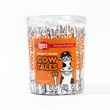 Goetze s Candy Vanilla Cow Tales - 4.5 Pound Canister (72 Ounces) - Fresh from the Factory