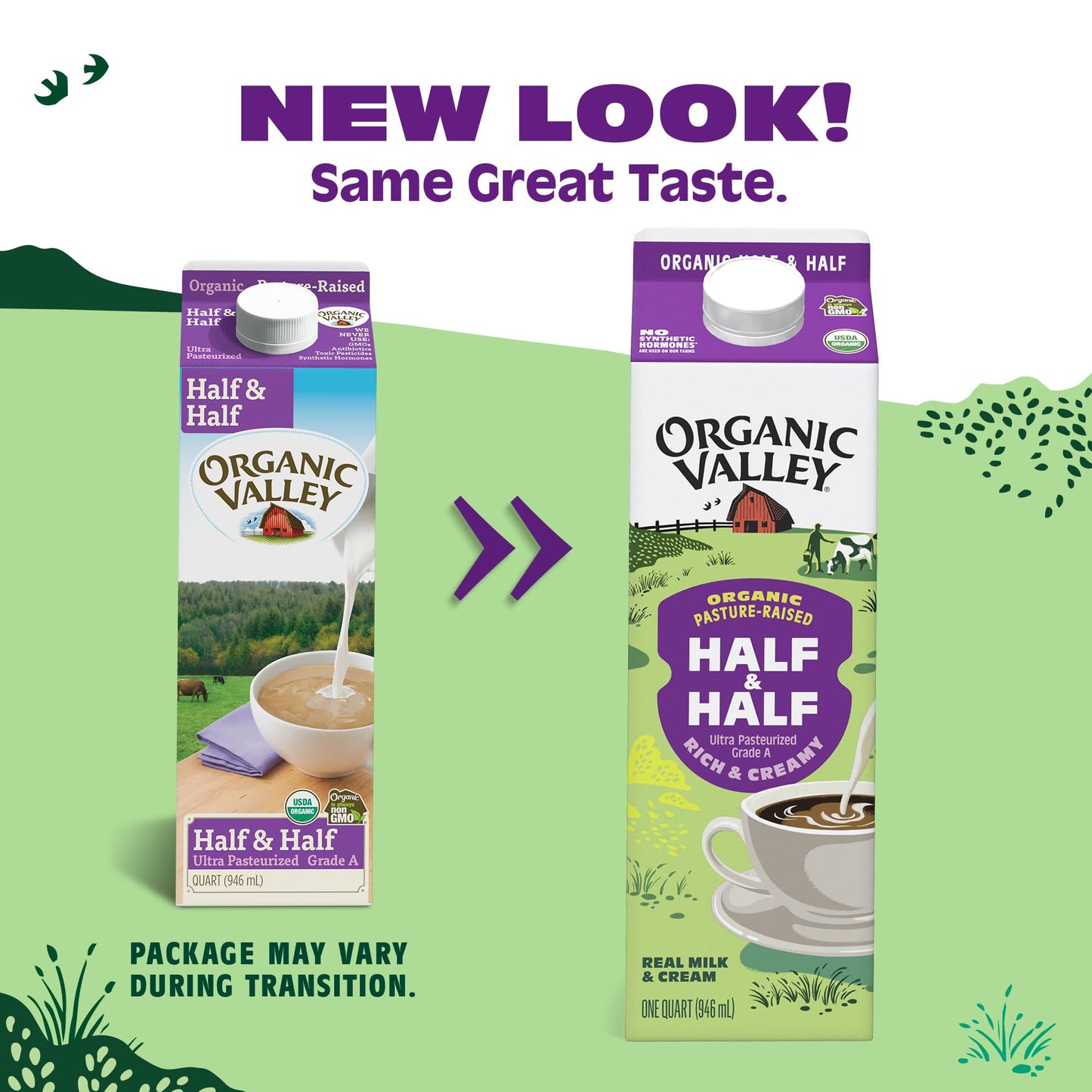 Organic Valley Ultra Pasteurized Organic half & half, 32 Fl Oz