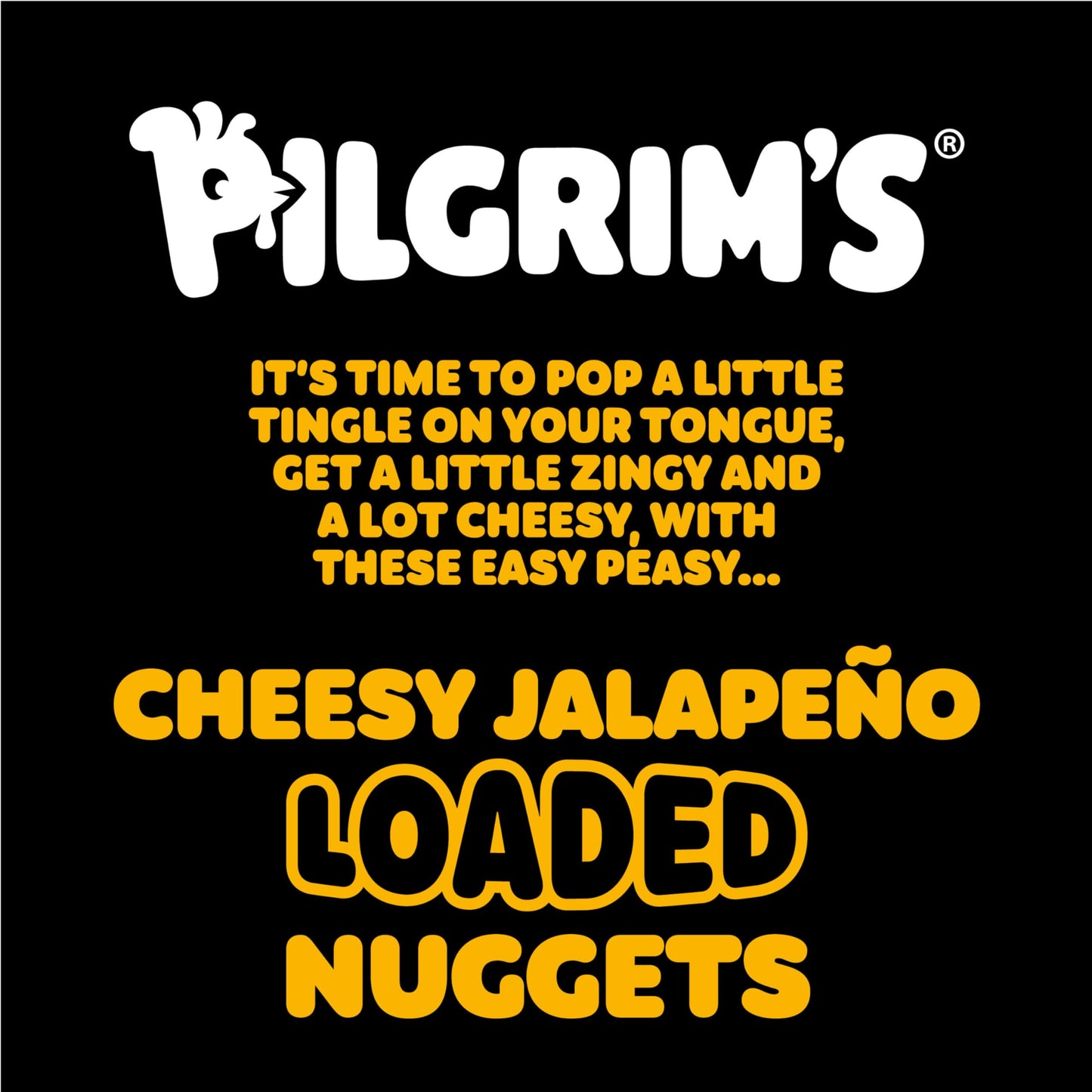 Pilgrims Cheesy Jalapeno Loaded Nuggets | Fully Cooked | 12 G Protein | Frozen |1.20 LB