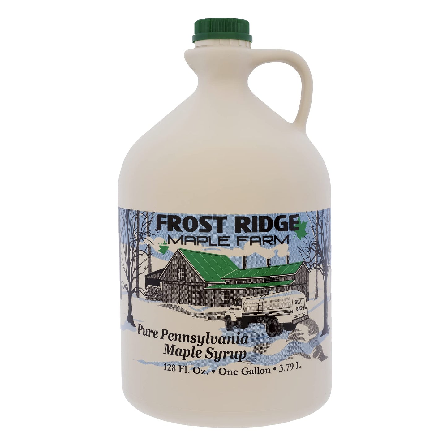 Frost Ridge Maple Farm Organic Maple Syrup, Grade A, Dark Robust, Gallon (128 FL Oz)
