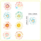 Ercadio 40 Pcs Edible Daisy Cupcake Toppers Beautiful Daisy Cupcake Drink Topper Picks Edible Colorful Daisies Cupcake Decoratio