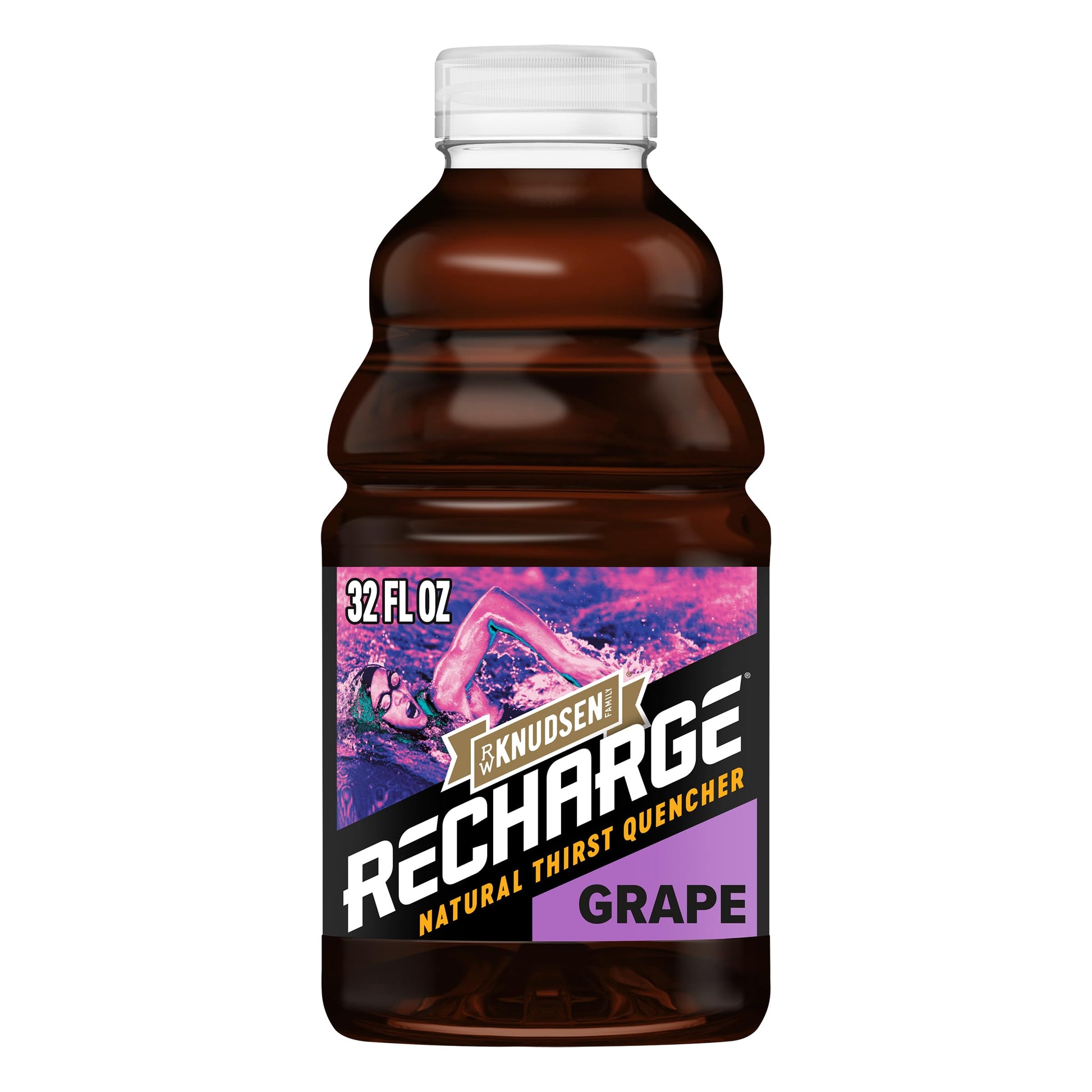 R.W. Knudsen Recharge Grape Sports Drink with Electrolytes, 32 Fl Oz (Pack of 6)