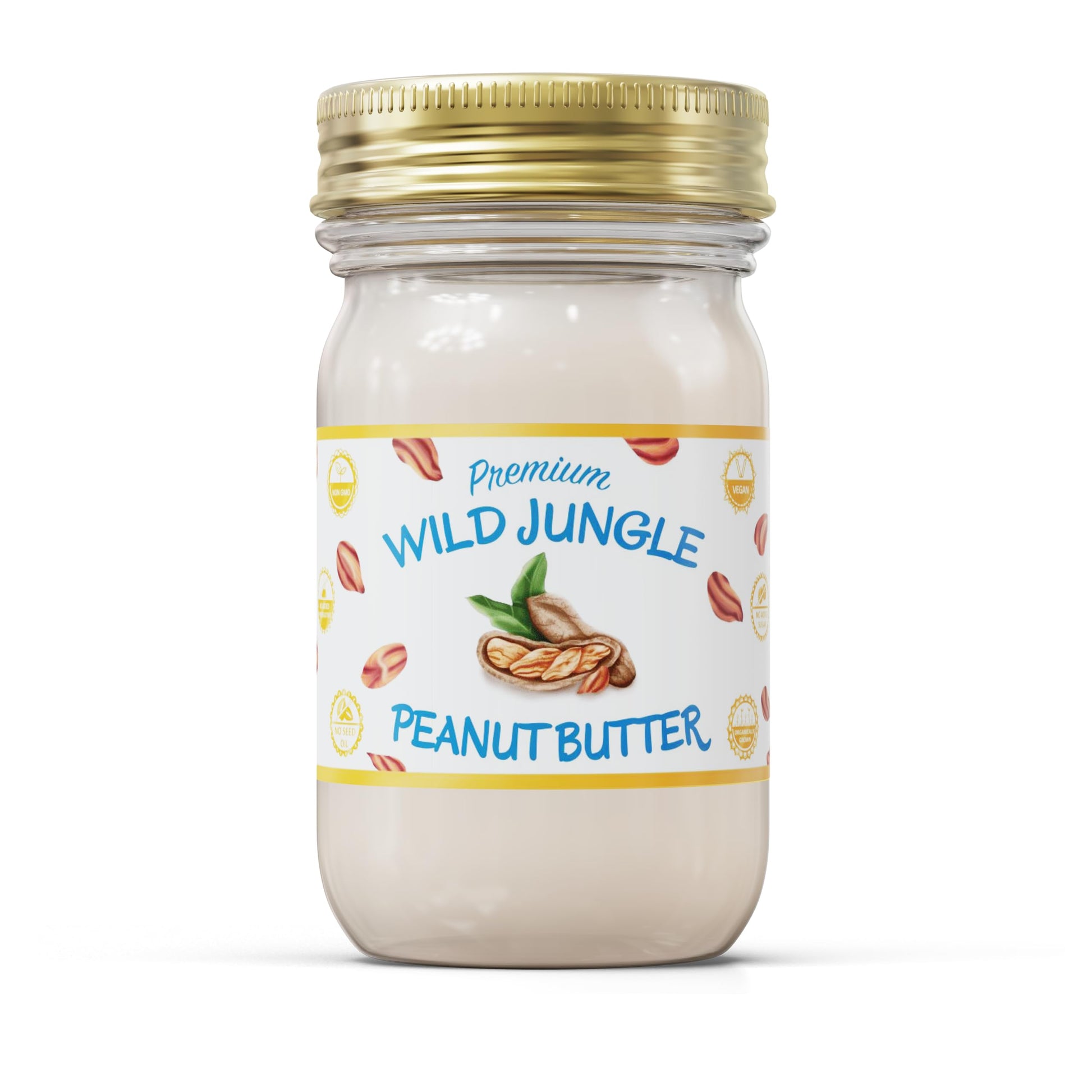 Natural Zing Raw OrganicWild Jungle Peanuts - 12 oz | Healthy Organic Heirloom Peanuts | Rare, Non-Hybridized Ecuadorian Variety