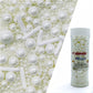 White Sprinkles Candy Mix Size Edible Pearls Cake Decorations Cupcake Toppers Cookie Decorating Perfect for Wedding Party Valent