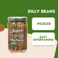 Braswells Pickled Dilly Beans - Crunchy, Flavorful Snack - 16 oz Jar