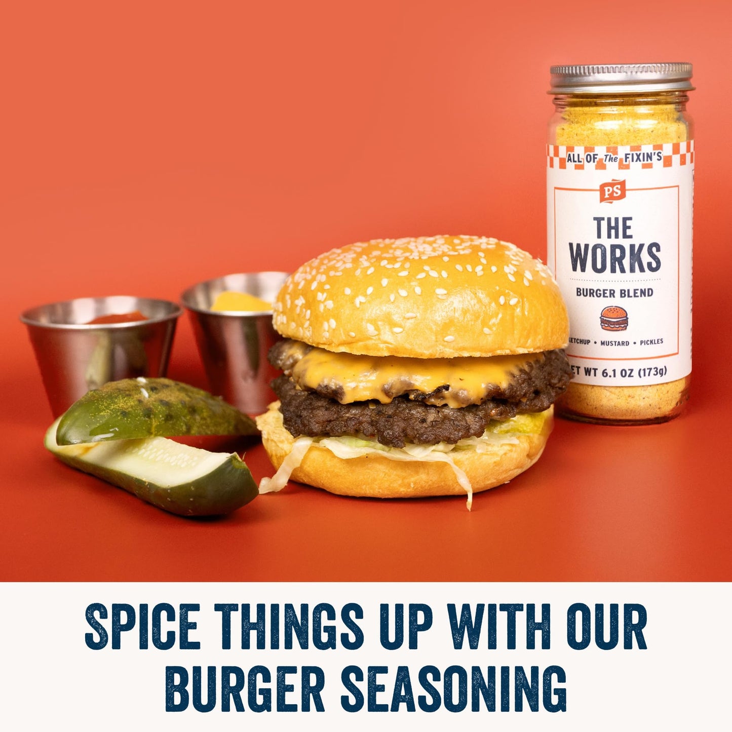 Ps Seasoning The Burger Lovers Bundle 4-Pack - Backyard, Bacon Bleu, The Works, Umami Butter - Smash Burger And Steak Seasoning