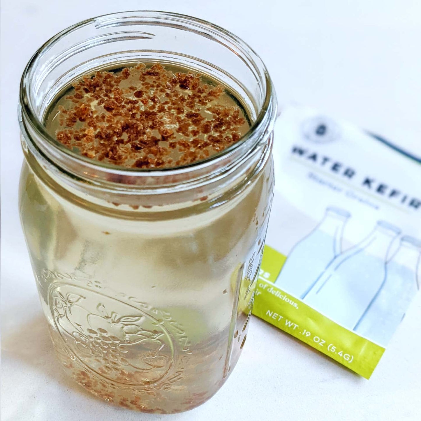 Cultures for Health Water Kefir Grains | DIY Fermented Probiotic Drink Powder for Stronger Gut Health | Heirloom Starter Makes L