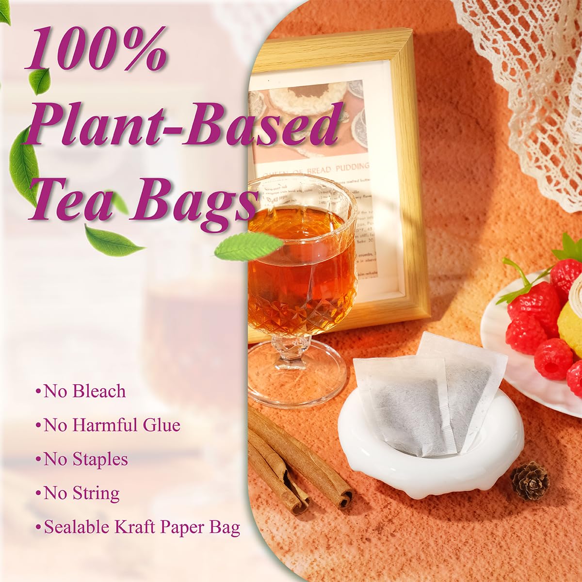 Wt Weetee Decaf Earl Grey Tea Bags, 100 Count Co2-Decaffeinated Black Tea Flavored With Bergamot Orange, Smooth & Refreshing, Dr
