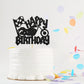 Monmon & Craft Motorcycle Happy Birthday Cake Topper/Men Boys Adults Motorbike Cake Decor/Motorcycle Racing Theme Birthday Party