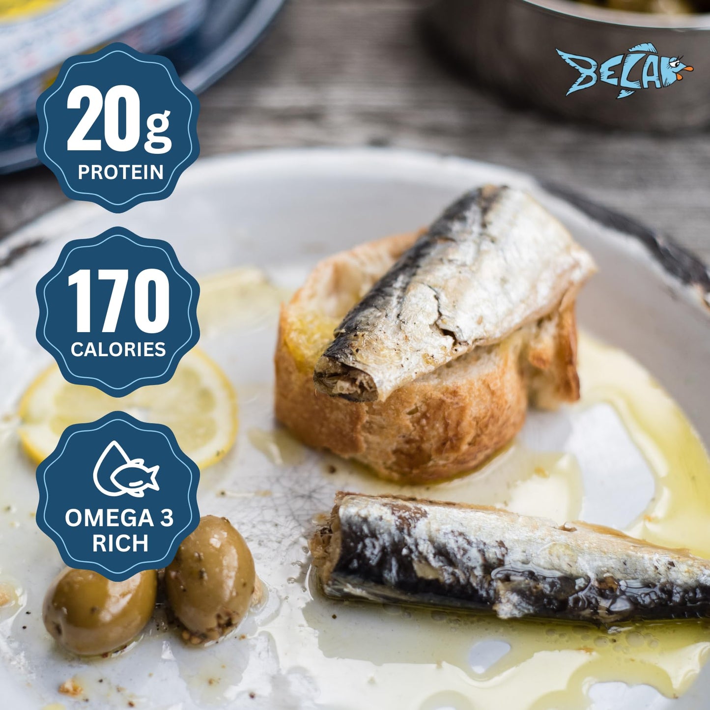 Blue Galleon Sardines In Lemon Sauce, 4.25 Ounce (Pack Of 12)