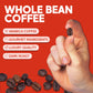 Sarasota Coffee Whole Bean Decaf | Dark Roast Gourmet Decaffeinated Coffee Beans | Low Acid, Mold Free, Specialty Grade Bulk Bea
