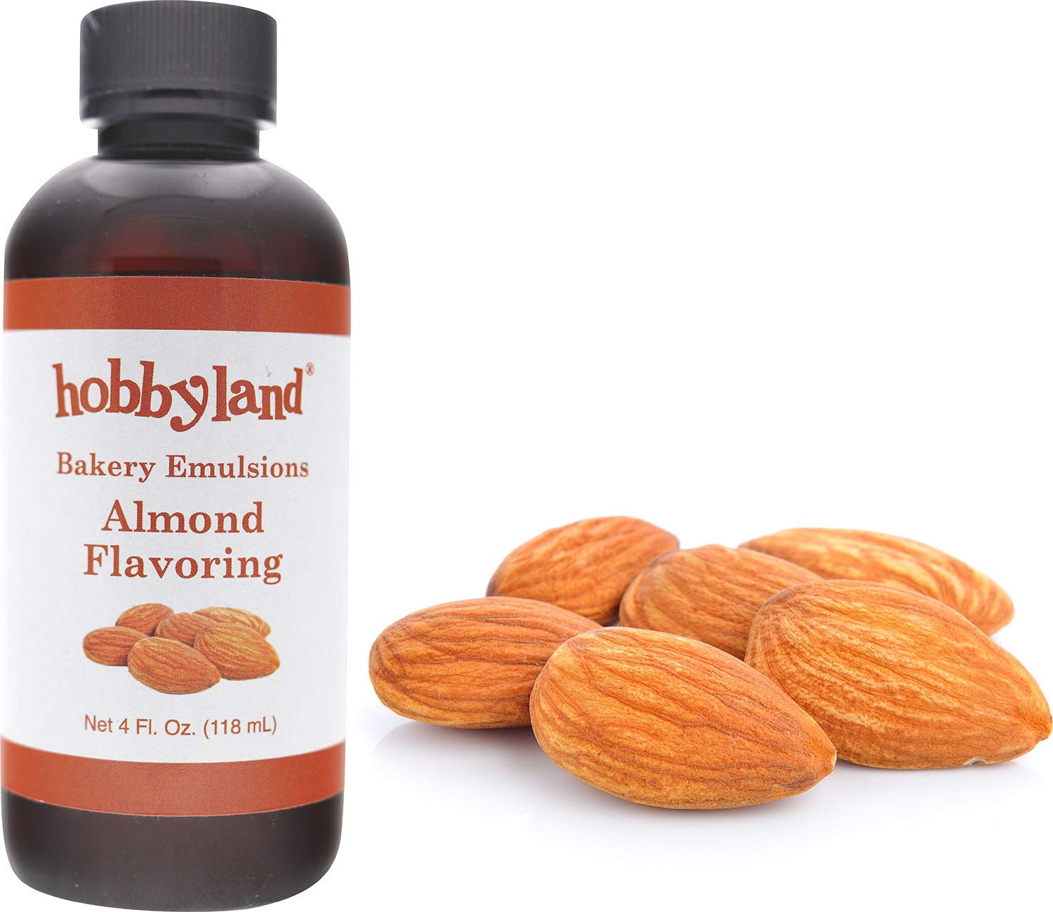 Hobbyland Bakery Emulsions Almond Flavoring, 4 fl oz, Small Batch Baking Emulsion