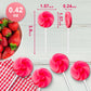 ZOFIA SWEET 32 Pack Twisty & Swirl Lollipops, Individually Wrapped, Pink, Baby Shower & Party Favors, No Artificial Dyes or Flavors