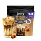 Salted Caramel Protein Iced Coffee - enhanced Whey Protein & Instant Iced Coffees - 100% Natural Cold Brew Coffee - Zero Artificial Flavors & Sweeteners  80 mg Caffeine  0g of Sugar  20 Servings