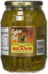 Cajun Chef Louisiana Spicy Green Beans - 32 oz (Pack of 1) - Bold Cajun Flavor - Perfect for Hors dOuevres, Cocktail Parties, as a Salad Garnish, Bloody Marys and More - Versatile and Delicious