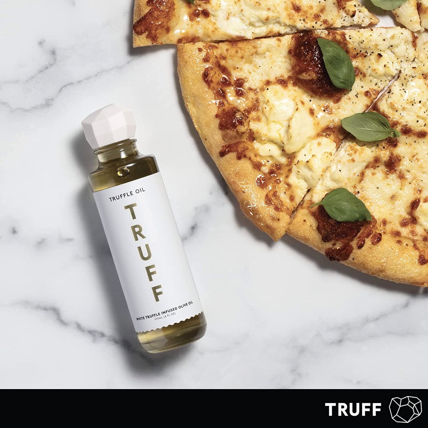 Truff White Truffle Oil - White Truffle Infused Olive Oil - Gourmet Dressing, Seasoning, Marinade, Or Drizzle, Non-Gmo, Gluten-Free, 6 Fl.Oz