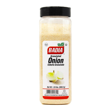 Badia Granulated Onion 1.25 Pound - Bold Savory Sweet Flavor