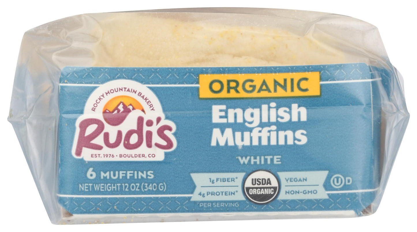 Rudis White English Muffins, 12 Oz