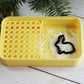 Piaolgyi Cornstarch Container For Polymer Clay,Cornstarch Storage Box For Polymer Clay Earring Diy(Yellow)